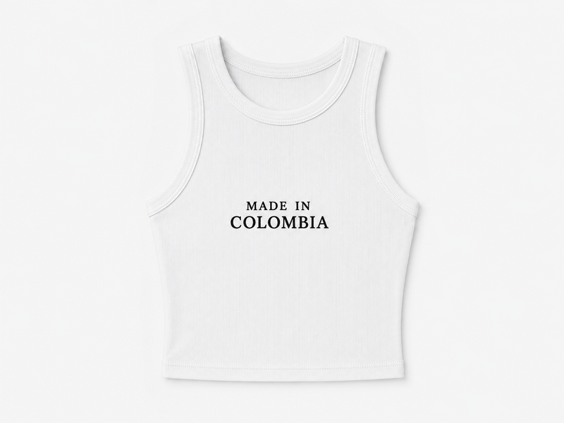 Top Made In Colombia White