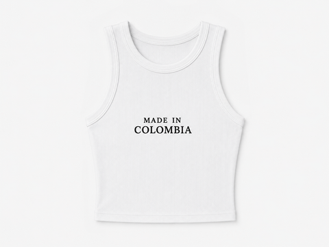 Top Made In Colombia White