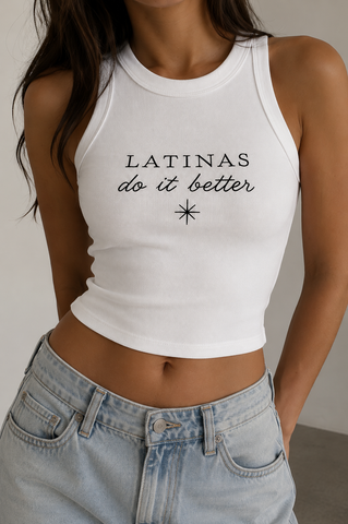 Top Latinas Do It Better Blanco