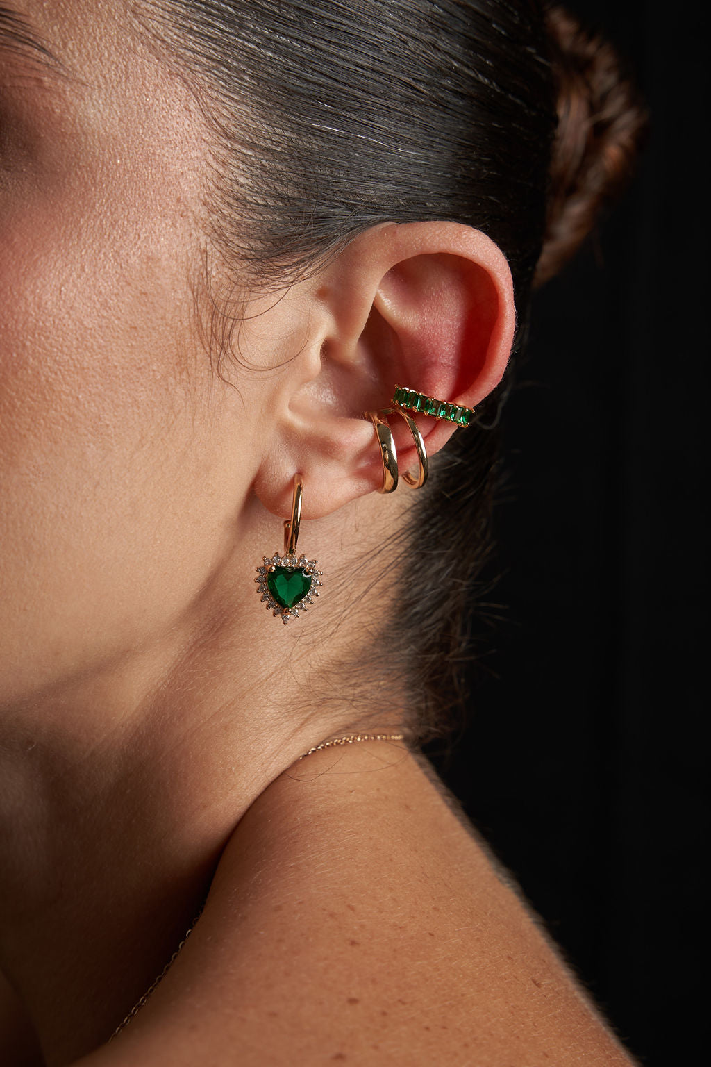 Set Corazones Verdes