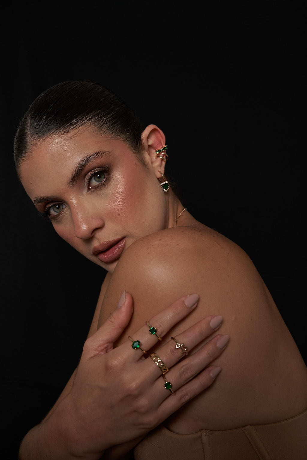 Anillo piedra verde
