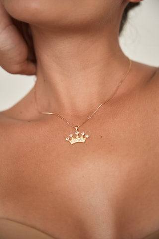 Set Collar corona y aretes