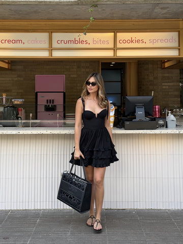 Bali Dress en lino Negro